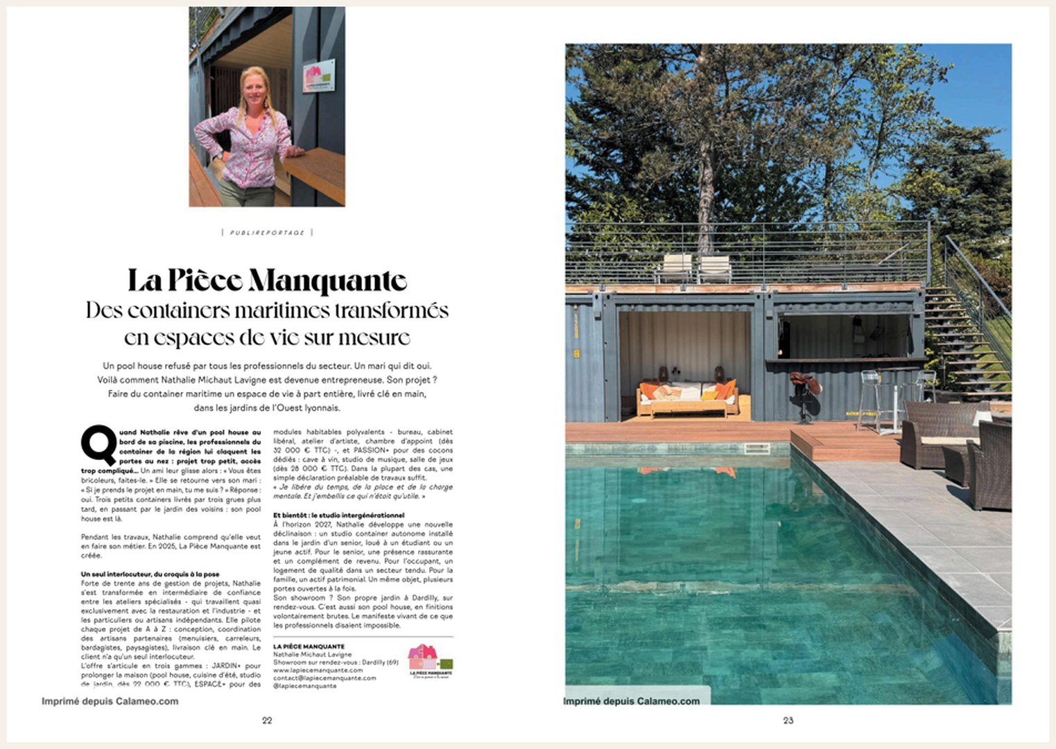 Double page de l'article consacré à La Pièce Manquante dans Il était une fois dans l'Ouest n°39